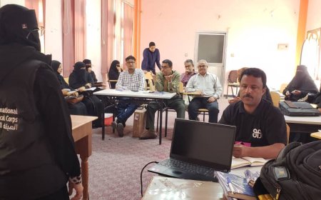 مدير عام مكتب الصحة العامة والسكان بلحج يشارك في الورشة التعريفية بمشروع الاستجابة الشاملة