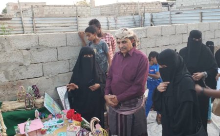 نائب رئيس انتقالي أبين يفتتح المشغل النسوي لجمعية البناء وتنمية قدرات المرأة بالمخزن