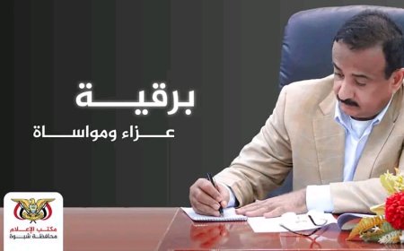 المحافظ بن الوزير يعزي في وفاة المدير المالي للبرامج بوزارة الصحة عبدالله بن ناهية