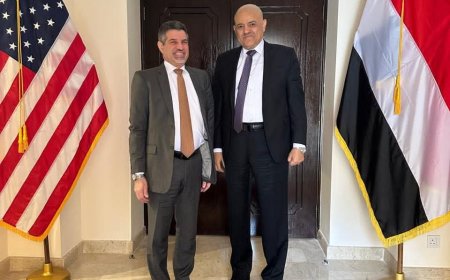 محافظ تعز يبحث مع السفير الأمريكي مستجدات الأوضاع بالمحافظة 