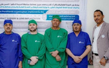 اختتام المخيم المجاني للعيون في الخوخة بنجاح كبير