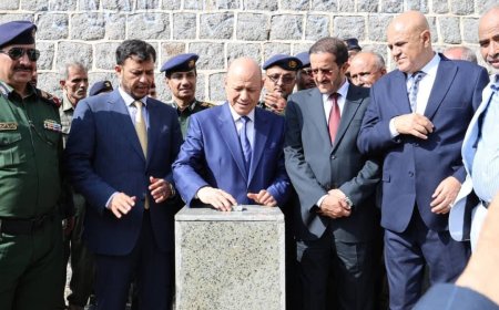 محافظ تعز يقدم تقرير الإنجاز خلال الستة الأشهر الماضية الى رئيس مجلس القيادة الرئاسي