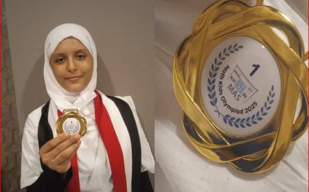 الطالبة رهف محمد  تحقق المركز الأول في المستوى الثاني في المنافسة الدولية للحساب الذهني بالسعودية