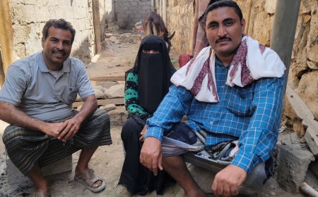 بدعوة وتنسيق من "تراحم".. العنبري يطوف بريف أبين راسماً البسمة على وجوه الفقراء