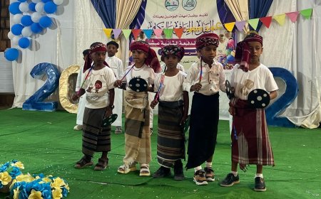 روضة أمهات المؤمنين بعينات تقيم حفل باختتام العام الدراسي وتخرج الدفعة الثانية عشر من فرسان الإبداع