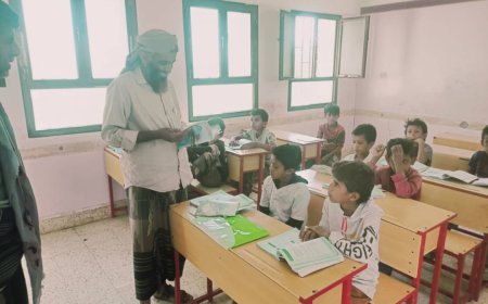 مدير مكتب التربية بالوضيع يتفقد سير العملية التعليمية بمدرسة المزرعة