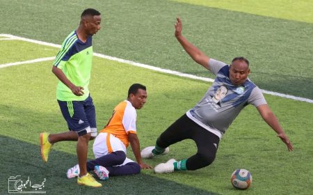 البريد يمزق شباك النظافة.. وعبر البحار يكسب البنك المركزي في كأس عدن الخماسية للشركات والمؤسسات