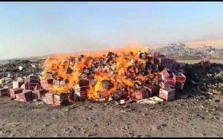 شبوة.. مكتب التجارة يتلف 523 كرتونًا من معجون الحناء بإشراف النيابة العامة