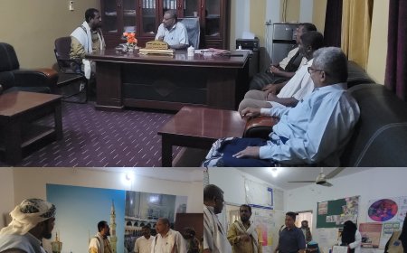 وكيل محافظة أبين يجري جولة تفقدية لمكاتب مديرية خنفر خلال رمضان لتقييم الخدمات والانضباط الوظيفي