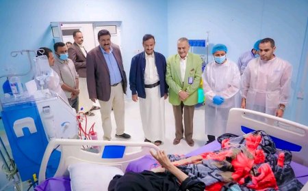 المحافظ بن الوزير يدشّن جهاز غسيل كلى حديث بهيئة مستشفى شبوة، ويطلع على اول عملية غسيل كلوي