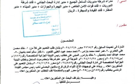 أمن حضرموت الساحل يقر كف الخطاب عن 6 من رجالات حلف قبائل حضرموت