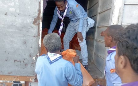 كشافة أبين تستهدف منطقة الكود بخنفر بوجبة إفطار صائم بدعم من قوات درع الوطن