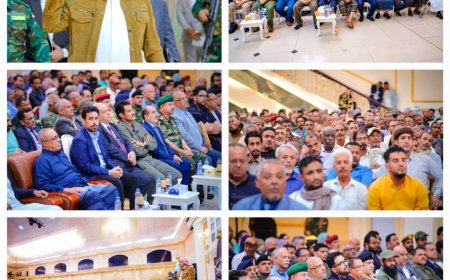 الرئيس الزُبيدي يعقد اجتماعا موسعا بقيادات السلطة المحلية والمجلس الانتقالي والقادة العسكريين والأمنيين والشخصيات الاجتماعية بالعاصمة عدن