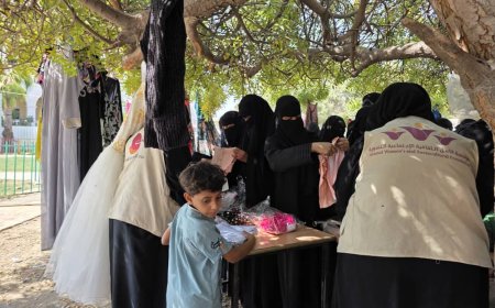 مؤسسة الأمل النسوية تدشن مبادرة اكسوهم 11 للأسر المحتاجة والأيتام وذوي الاحتياجات الخاصة بساحل حضرموت