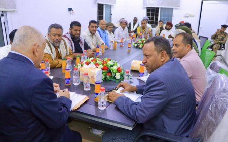 وزير الخدمة المدنية والتأمينات يتفقد مكاتب الوزارة في المهرة ويوجه باعتماد درجات وظيفية جديدة 