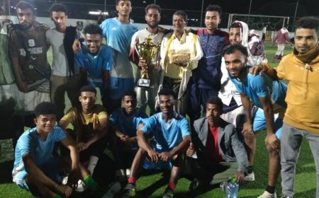 الجيل الصاعد يتوج بطلاً بكأس البطولة السباعية الرمضانية لأندية دلتا أبين