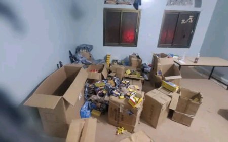 شرطة مديرية تريم تنفذ حملة لضبط محلات بيع الألعاب النارية ومصادرتها