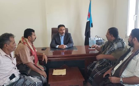 انتقالي أبين يناقش مستجدات الأوضاع في مديرية مكيراس ويؤكد على أهمية دعمها وتحريرها