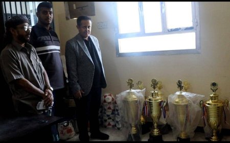 رئيس انتقالي لحج يطلع على آخر الاستعدادات لانطلاق البطولة الكروية لمديريات المحافظة