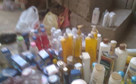 مكتب اشغال خنفر يضبط عدد من المخالفات الصحية بسوق المدينة