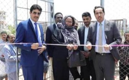 البكري يفتتح "ملعب الكرة الخماسية" وقاعات تدريب جديدة لتأهيل الشباب في عدن