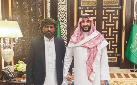 الشيخ بن حبريش يلتقي صاحب السمو الملكي الأمير خالد بن سلمان وزير الدفاع السعودي