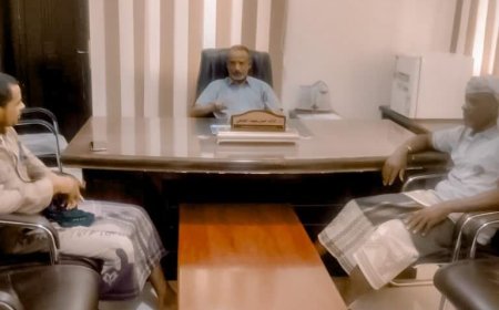 مدير عام بروم ميفع يلتقي مدير مشروع النظافة بالمديرية