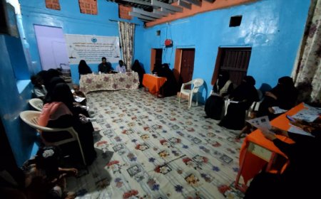 أبين : مكتب الهيئة العامة لحماية البيئة في المحافظة يقيم توعية في مؤسسة وجود للتنمية بجعار  حول التلوث البيئي