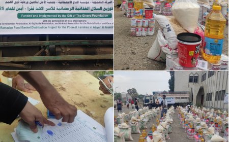 بدعم من مؤسسة وقف الواقفين العالمية..تدشين مشروع توزيع السلل الغذائية في الكود بأبين