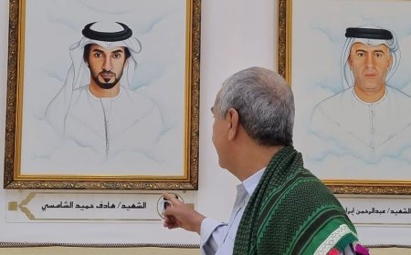 في زيارة له إلى معرض شهداء الإمارات.. المحامي يحيى الشعيبي يصف شهداء الإمارات بعظمة المجد وسمو البطولة