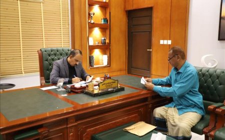 محافظ حضرموت يطلع على احتياجات مديرية الريدة وقصيعر ويوجه بتنفيذ مشاريع ملحة للمنطقة