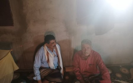 القائم بأعمال رئيس منسقية جامعة أبين يزور الهامة العسكرية العقيد ركن احمدعلي محضار  للاطمنئان على صحته