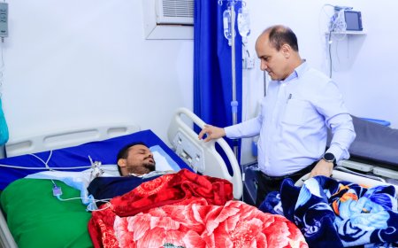 مدير عام دار سعد يطمئن على صحة ابن أخيه ومرافقة الشخصي بعد تعرضة لطلق ناري