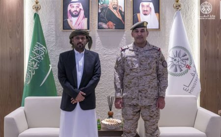 الشيخ بن حبريش يلتقي في الرياض بقائد القوات المشتركة