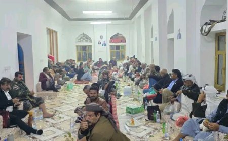 قيادة انتقالي مديرية الحد تقيم أمسية رمضانية مشتركة لمركزي العواكب والشرف ووادي دان