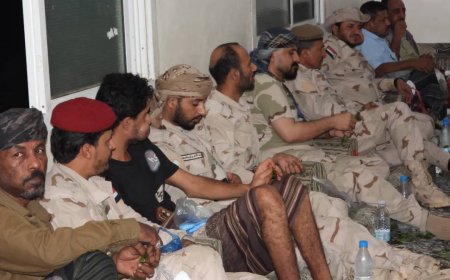 ضباط وأفراد اللواء الرابع دعم وإسناد يرحبون بتعيين العميد علي القاضي قائدًا للواء ويصفونه بالاختيار الصائب