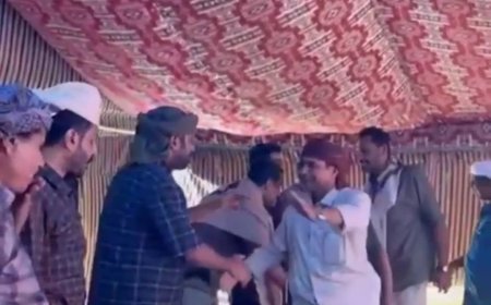 الشيخ بن حبريش يستقبل وفدًا من بيت القرزات وتبادل معهم التهاني بعيد الفطر المبارك