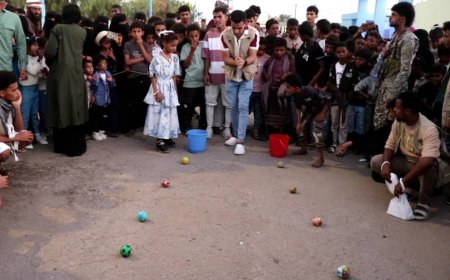 فعاليات عيدية مميزة تشهدها ساحة الشهداء بأبين