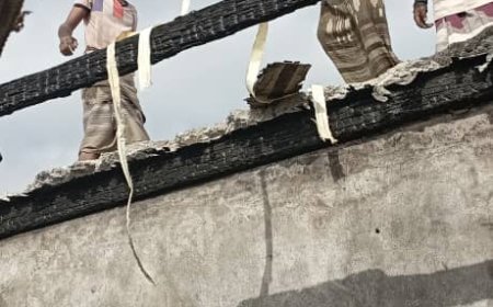 الهاطل يطلق نداءً لنجدة أسرة منكوبة ، فقدت منزلها وكل ماتملكه في حريق بمدينة شقرة بأبين