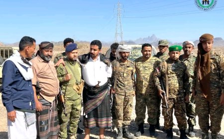 قائد حزام الصبيحة يتفقد قطاع كرش ويشيد بيقظة القوات والتنسيق الأمني