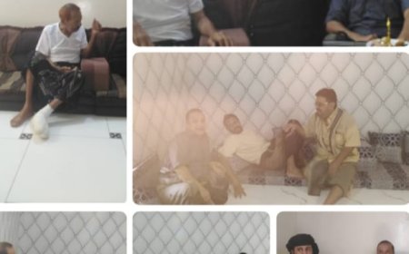 رئيس انتقالي ميفعة يواصل زياراته العيدية ويطمئن على صحة كوكبة من كوادر المديرية