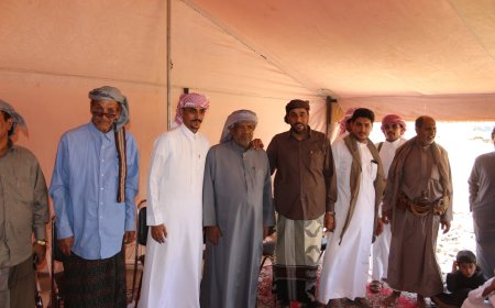 الشخصية الاجتماعية صالح بن حمد بن حسين بن شحبل يحتفل بزواج نجله الدكتور حمد في مديرية رخية