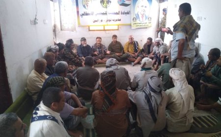 رئيس تنفيذية انتقالي أبين يلتقي قيادتي الانتقالي والسلطة المحلية في لودر