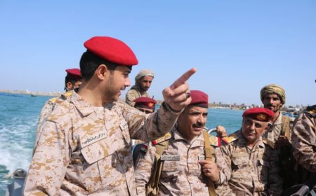 لجنة عسكرية من وزارة الدفاع تتفقد قوات التشكيل البحري المرابطة في السواحول الجزر التابعة لمديرية ميدي بحجة