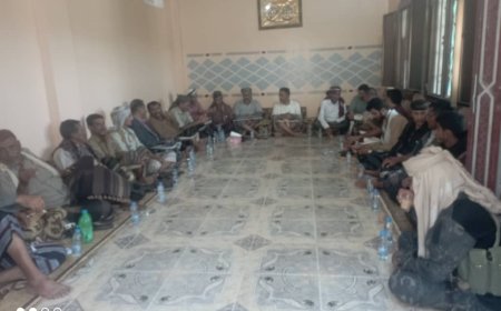 رئيس انتقالي أبين وأعضاء الجمعية الوطنية يقدمون واجب العزاء الى آل الوحيش وآل النجار في أحور