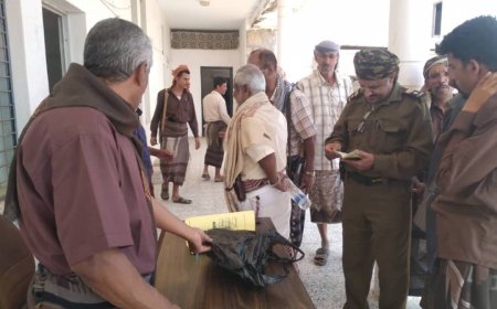 مأمور مديرية ميفعة يتفقد عدد من المرافق الحكومية عقب إجازة عيد الفطر المبارك