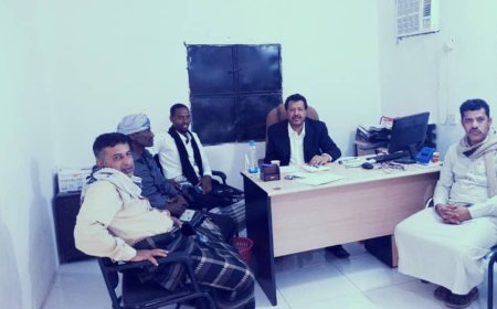 مدير عام مديرية رضوم يتفقد مستوى الانضباط الوظيفي عقب إجازة عيد الفطر المبارك 1446هـ