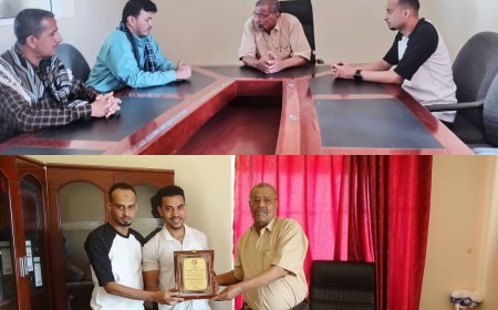 وكيل محافظة ابين يناقش مع مدير عام صندوق النظافة تنفيذ توجيهات المحافظ فيما يخص النظافة بمدينة شقرة