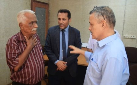 الزامكي يطلع على مستوى الانضباط الوظيفي بمكتب الأشغال العامة بعدن