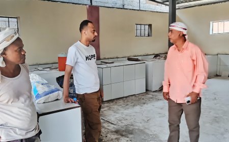 أبين.. باقس يتفقد مشروع توسعة سوق اللحوم في زنجبار 